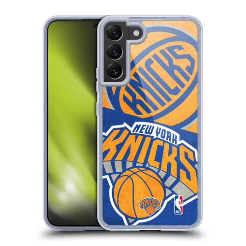 NBA New York Knicks Half Oversized Soft Gel Case for Samsung Galaxy S22+ 5G & MagSafe