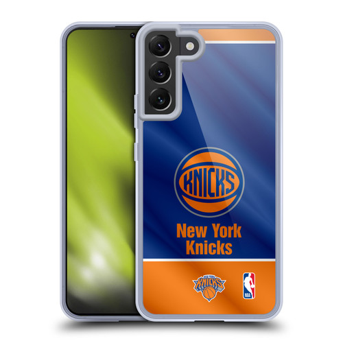 NBA New York Knicks Horizontal Banner Soft Gel Case for Samsung Galaxy S22+ 5G & MagSafe