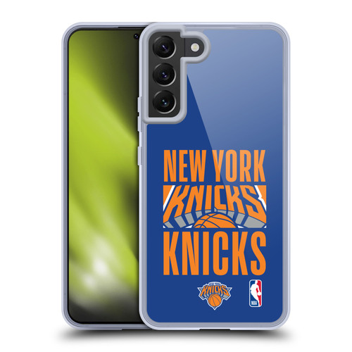 NBA New York Knicks Typography Soft Gel Case for Samsung Galaxy S22+ 5G & MagSafe