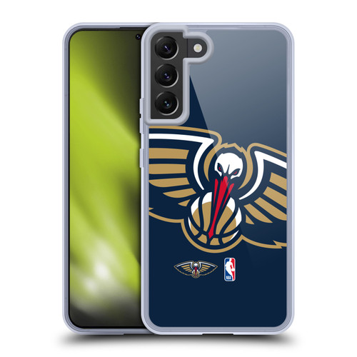 NBA New Orleans Pelicans Logo Oversized Soft Gel Case for Samsung Galaxy S22+ 5G & MagSafe