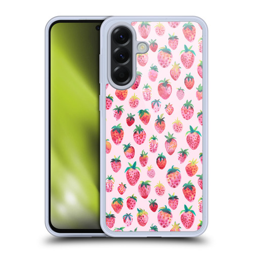Ninola Mix Patterns Summer Strawberries Soft Gel Case for Samsung Galaxy A56 5G