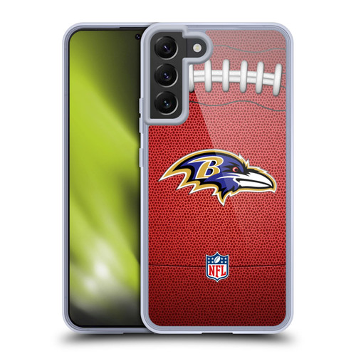 NFL Baltimore Ravens Graphics Football Soft Gel Case for Samsung Galaxy S22+ 5G & MagSafe