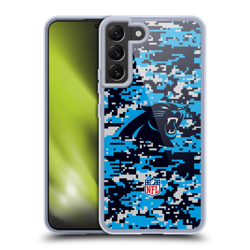 NFL Carolina Panthers Graphics Digital Camouflage Soft Gel Case for Samsung Galaxy S22+ 5G & MagSafe