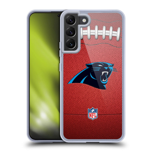 NFL Carolina Panthers Graphics Football Soft Gel Case for Samsung Galaxy S22+ 5G & MagSafe