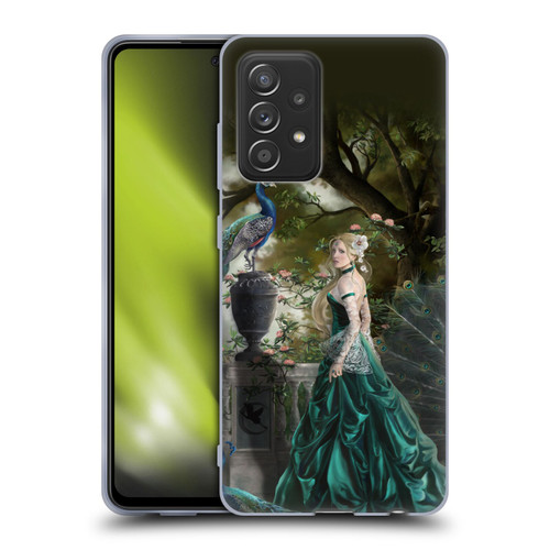 Nene Thomas Art Peacock & Princess In Emerald Soft Gel Case for Samsung Galaxy A52 / A52s / 5G (2021)