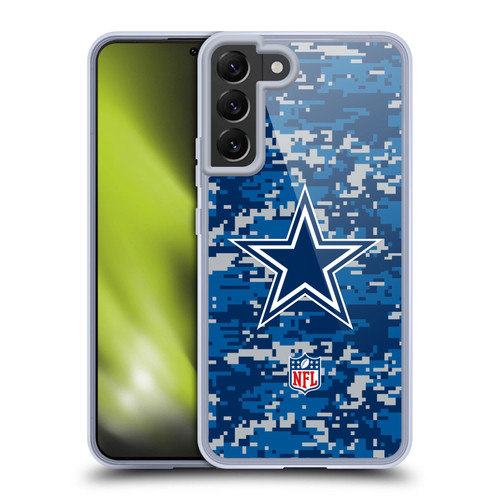 NFL Dallas Cowboys Graphics Digital Camouflage Soft Gel Case for Samsung Galaxy S22+ 5G & MagSafe