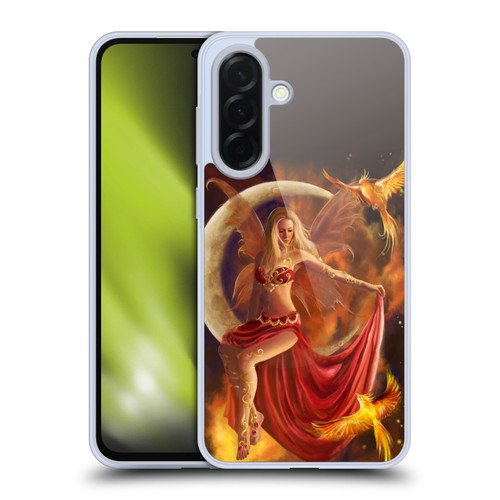 Nene Thomas Crescents Fire Fairy On Moon Phoenix Soft Gel Case for Samsung Galaxy A36 5G