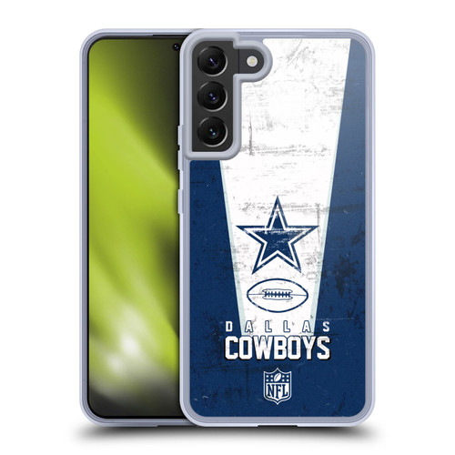 NFL Dallas Cowboys Logo Art Banner Soft Gel Case for Samsung Galaxy S22+ 5G & MagSafe