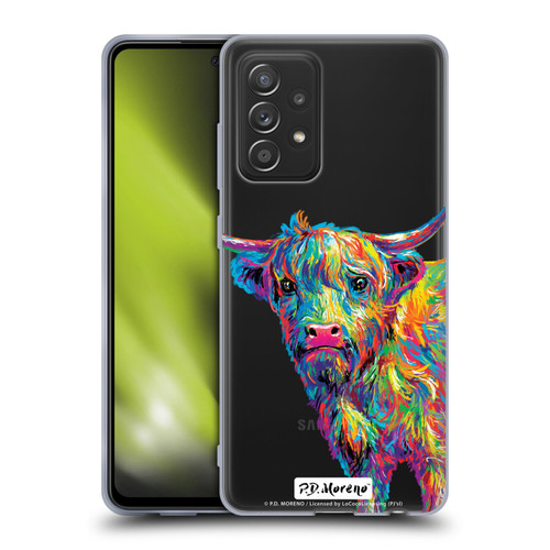 P.D. Moreno Animals II Reuben The Highland Cow Soft Gel Case for Samsung Galaxy A52 / A52s / 5G (2021)