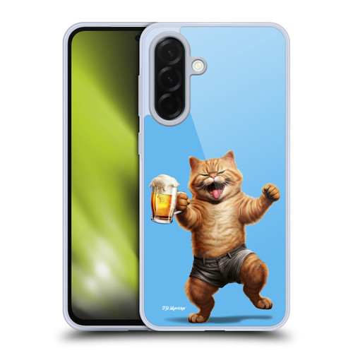 P.D. Moreno Furry Fun Artwork Cat Beer Soft Gel Case for Samsung Galaxy A36 5G