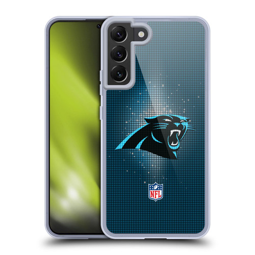 NFL Carolina Panthers Artwork LED Soft Gel Case for Samsung Galaxy S22+ 5G & MagSafe