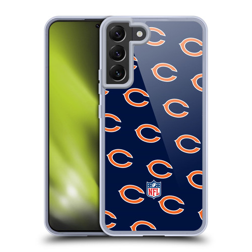 NFL Chicago Bears Artwork Patterns Soft Gel Case for Samsung Galaxy S22+ 5G & MagSafe