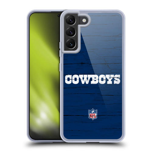 NFL Dallas Cowboys Logo Distressed Look Soft Gel Case for Samsung Galaxy S22+ 5G & MagSafe