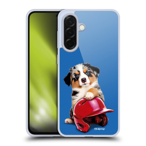 P.D. Moreno Sport Puppies Australian Shepherd Helmet Soft Gel Case for Samsung Galaxy A36 5G