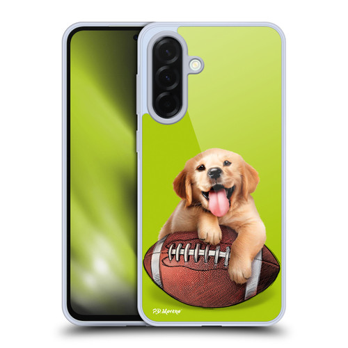 P.D. Moreno Sport Puppies Golden Retriever Football Soft Gel Case for Samsung Galaxy A36 5G