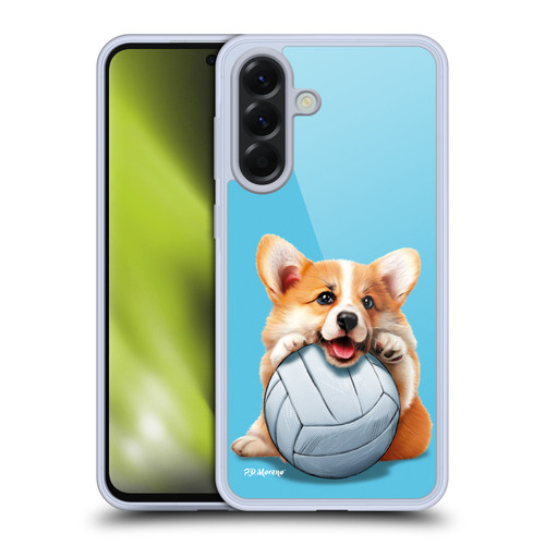 P.D. Moreno Sport Puppies Corgi Volleyball Soft Gel Case for Samsung Galaxy A56 5G