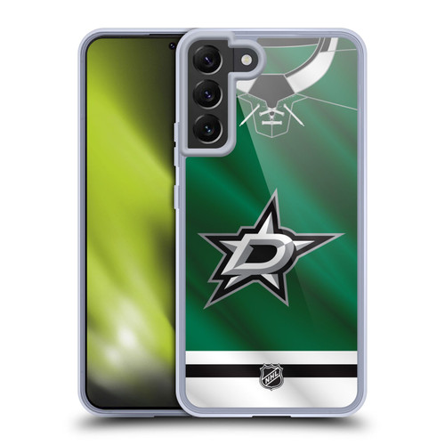 NHL Dallas Stars Jersey Soft Gel Case for Samsung Galaxy S22+ 5G & MagSafe