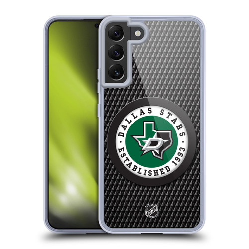 NHL Dallas Stars Puck Texture Soft Gel Case for Samsung Galaxy S22+ 5G & MagSafe