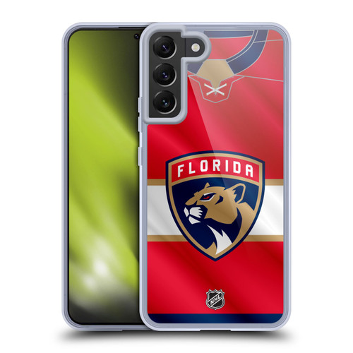 NHL Florida Panthers Jersey Soft Gel Case for Samsung Galaxy S22+ 5G & MagSafe