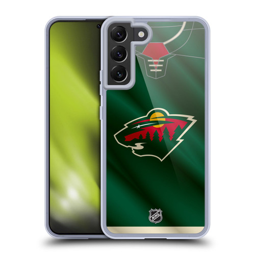 NHL Minnesota Wild Jersey Soft Gel Case for Samsung Galaxy S22+ 5G & MagSafe