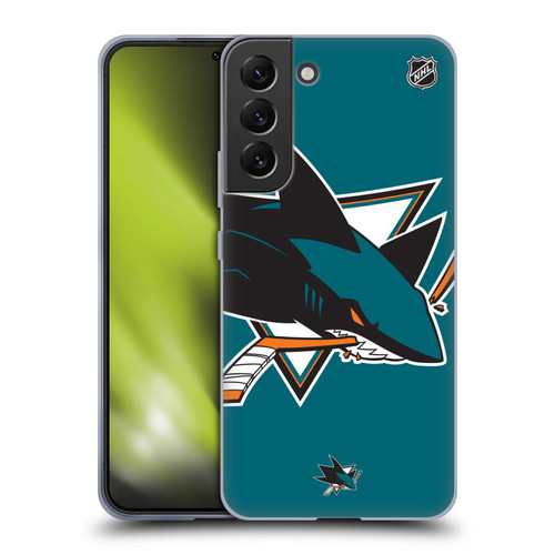 NHL San Jose Sharks Oversized Soft Gel Case for Samsung Galaxy S22+ 5G & MagSafe