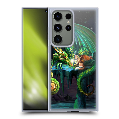 Rose Khan Mythic Scale Series Green Time Soft Gel Case for Samsung Galaxy S23 Ultra 5G & MagSafe
