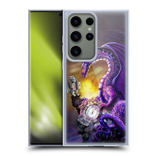 Rose Khan Mythic Scale Series Purple Time Soft Gel Case for Samsung Galaxy S23 Ultra 5G & MagSafe