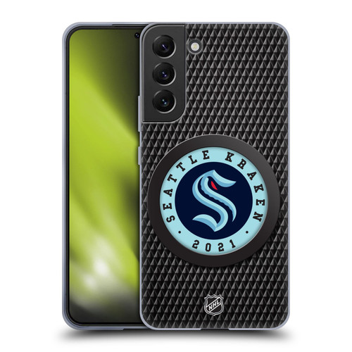 NHL Seattle Kraken Puck Texture Soft Gel Case for Samsung Galaxy S22+ 5G & MagSafe