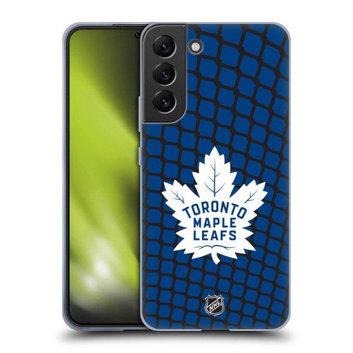 NHL Toronto Maple Leafs Net Pattern Soft Gel Case for Samsung Galaxy S22+ 5G & MagSafe