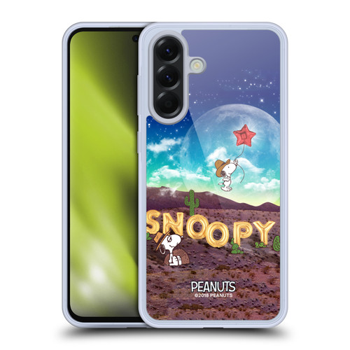 Peanuts Snoopy Space Cowboy Nebula Fly Balloon Soft Gel Case for Samsung Galaxy A56 5G