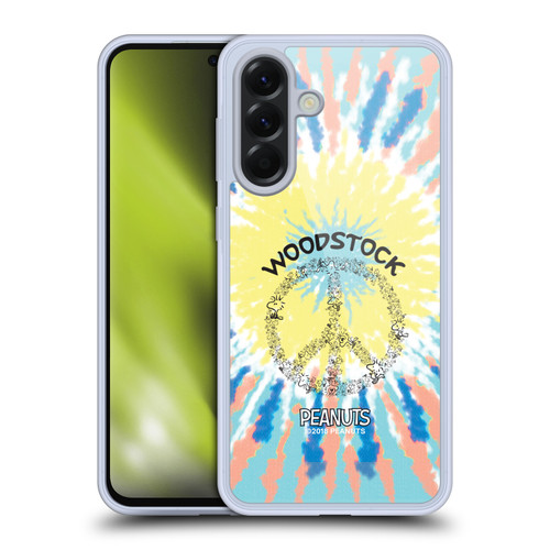 Peanuts Woodstock 50th Tie Dye Peace Sign Soft Gel Case for Samsung Galaxy A56 5G