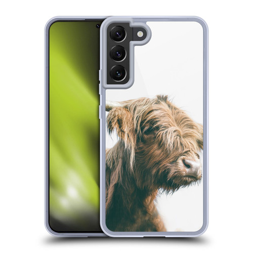 Patrik Lovrin Animal Portraits Majestic Highland Cow Soft Gel Case for Samsung Galaxy S22+ 5G & MagSafe