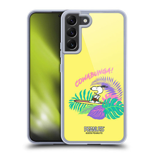 Peanuts Snoopy Aloha Disco Cowabunga! Soft Gel Case for Samsung Galaxy S22+ 5G & MagSafe