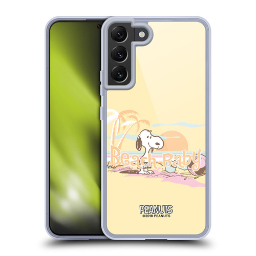 Peanuts Beach Snoopy Sunset Soft Gel Case for Samsung Galaxy S22+ 5G & MagSafe