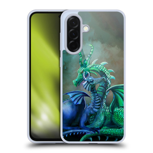 Rose Khan Mythic Scale Series Green And Blue Soft Gel Case for Samsung Galaxy A36 5G