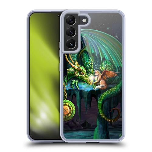 Rose Khan Mythic Scale Series Green Time Soft Gel Case for Samsung Galaxy S22+ 5G & MagSafe