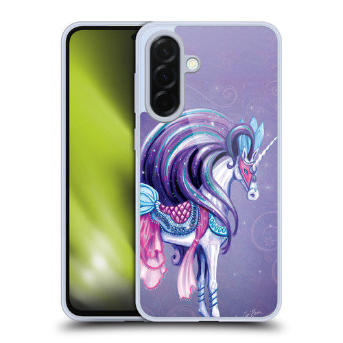 Rose Khan Unicorns White And Purple Soft Gel Case for Samsung Galaxy A36 5G