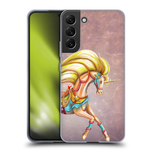 Rose Khan Unicorns Western Palomino Soft Gel Case for Samsung Galaxy S22+ 5G & MagSafe