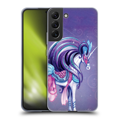 Rose Khan Unicorns White And Purple Soft Gel Case for Samsung Galaxy S22+ 5G & MagSafe