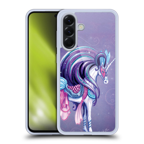 Rose Khan Unicorns White And Purple Soft Gel Case for Samsung Galaxy A56 5G