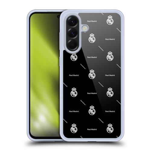 Real Madrid CF Legend White Logo Pattern Soft Gel Case for Samsung Galaxy A56 5G
