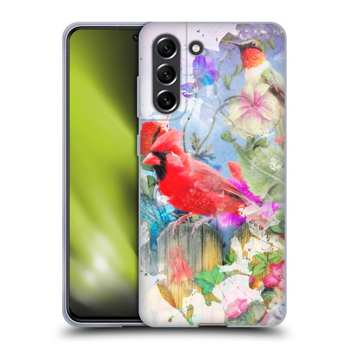 Aimee Stewart Assorted Designs Birds And Bloom Soft Gel Case for Samsung Galaxy S21 FE 5G