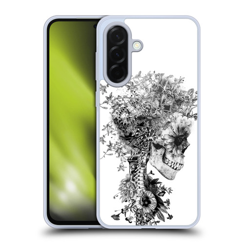 Riza Peker Skulls 6 Black And White Soft Gel Case for Samsung Galaxy A36 5G