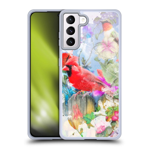 Aimee Stewart Assorted Designs Birds And Bloom Soft Gel Case for Samsung Galaxy S21+ 5G