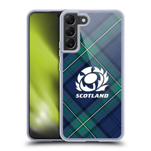 Scotland Rugby Graphics Tartan Oversized Soft Gel Case for Samsung Galaxy S22+ 5G & MagSafe