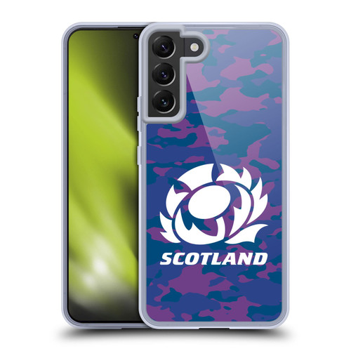 Scotland Rugby Logo 2 Camouflage Soft Gel Case for Samsung Galaxy S22+ 5G & MagSafe