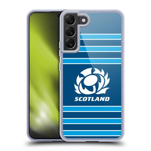Scotland Rugby Logo 2 Stripes Soft Gel Case for Samsung Galaxy S22+ 5G & MagSafe