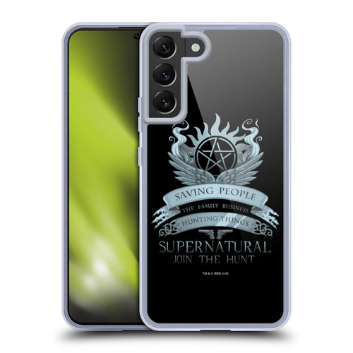 Supernatural Vectors Saving People Logo Soft Gel Case for Samsung Galaxy S22+ 5G & MagSafe