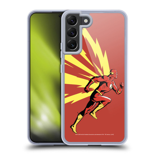 The Flash DC Comics Fast Fashion Running Soft Gel Case for Samsung Galaxy S22+ 5G & MagSafe