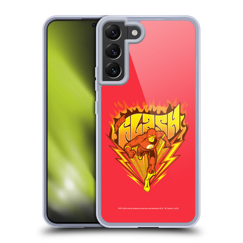 The Flash DC Comics Vintage Fastest Man Soft Gel Case for Samsung Galaxy S22+ 5G & MagSafe